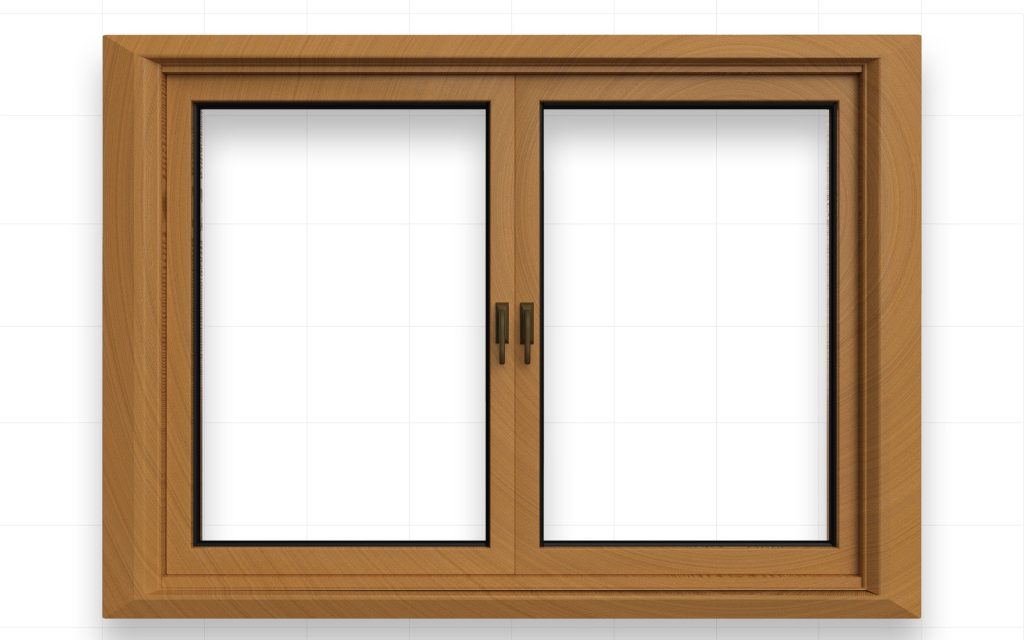 okno drewniane